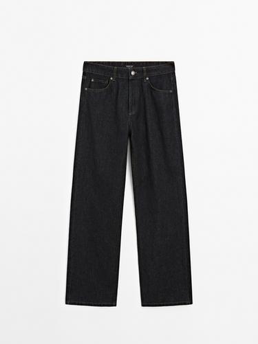 Zara Mid-rise wide-leg jeans - Blue - Image 0