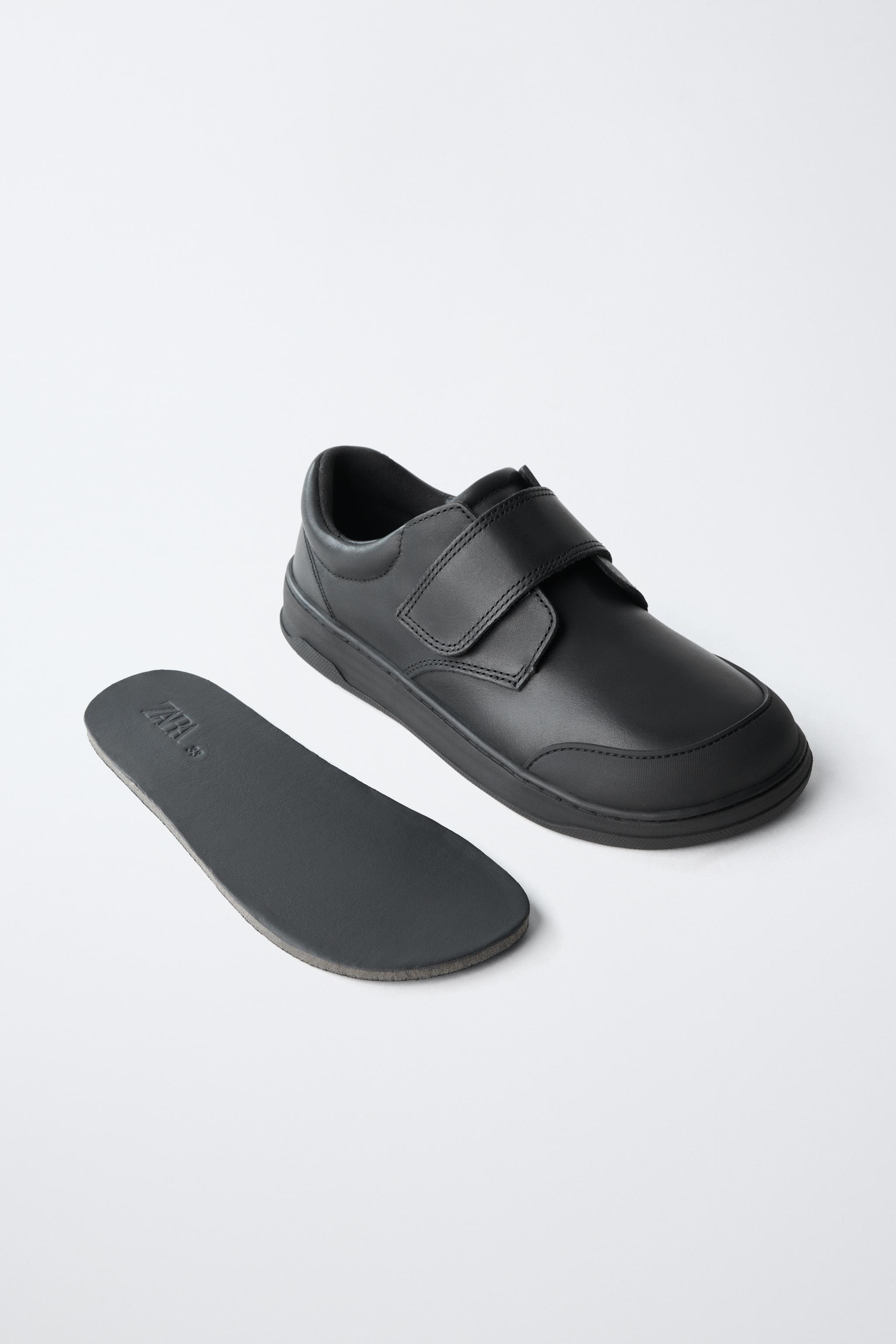 Leather Barefoot School Sneakers