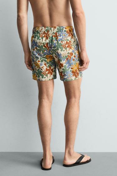 MAILLOT DE BAIN LONG À IMPRIMÉ FLORAL - Multicolore de Zara - Image 3