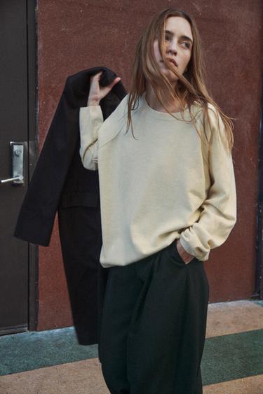 JERSEY PUNTO OVERSIZE - Mantequilla de Zara