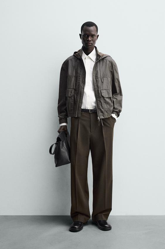 WAXED FINISH LINEN - COTTON JACKET