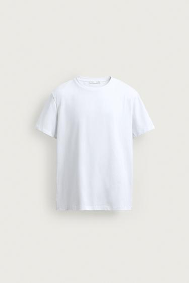 Zara BAZIČNA SLIM FIT MAJICA /01 – Bela