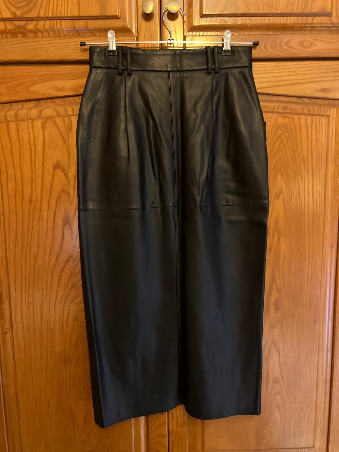FAUX LEATHER PENCIL SKIRT - Image 2