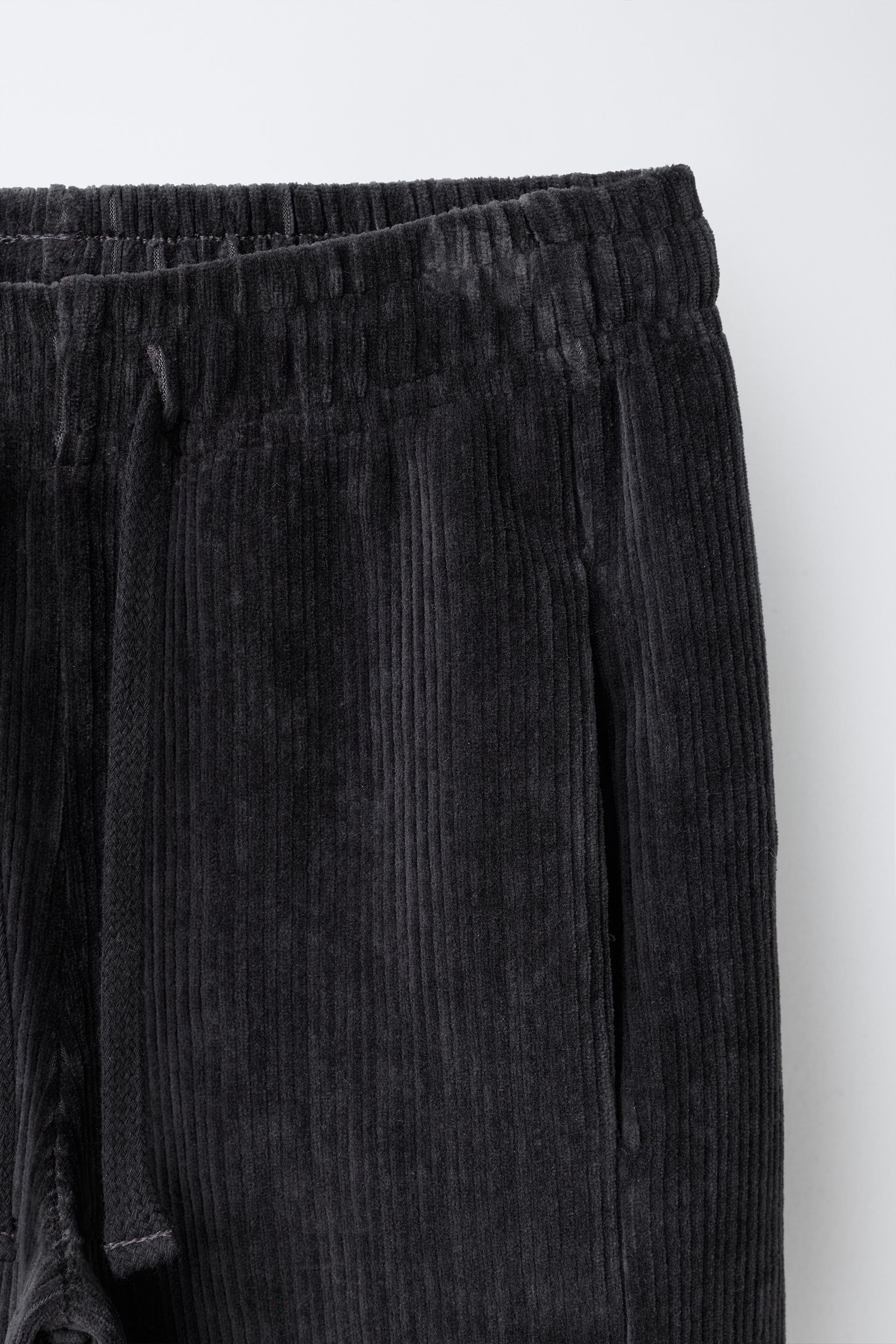 PANTALON WIDE LEG EN VELOURS CÔTELÉ