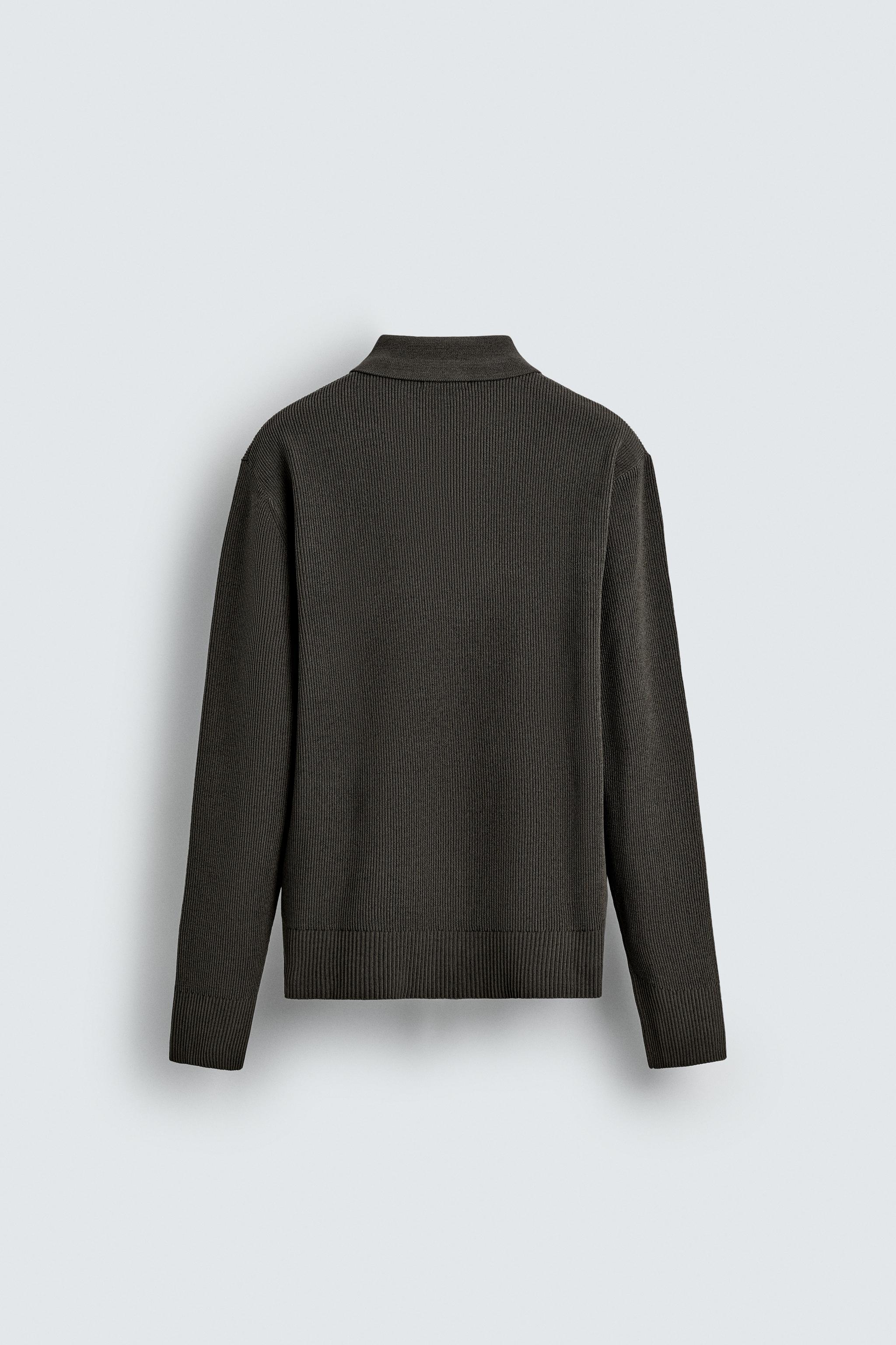 Zara CHENILLE KNIT POLO SHIRT - thumbnail 8 of 8