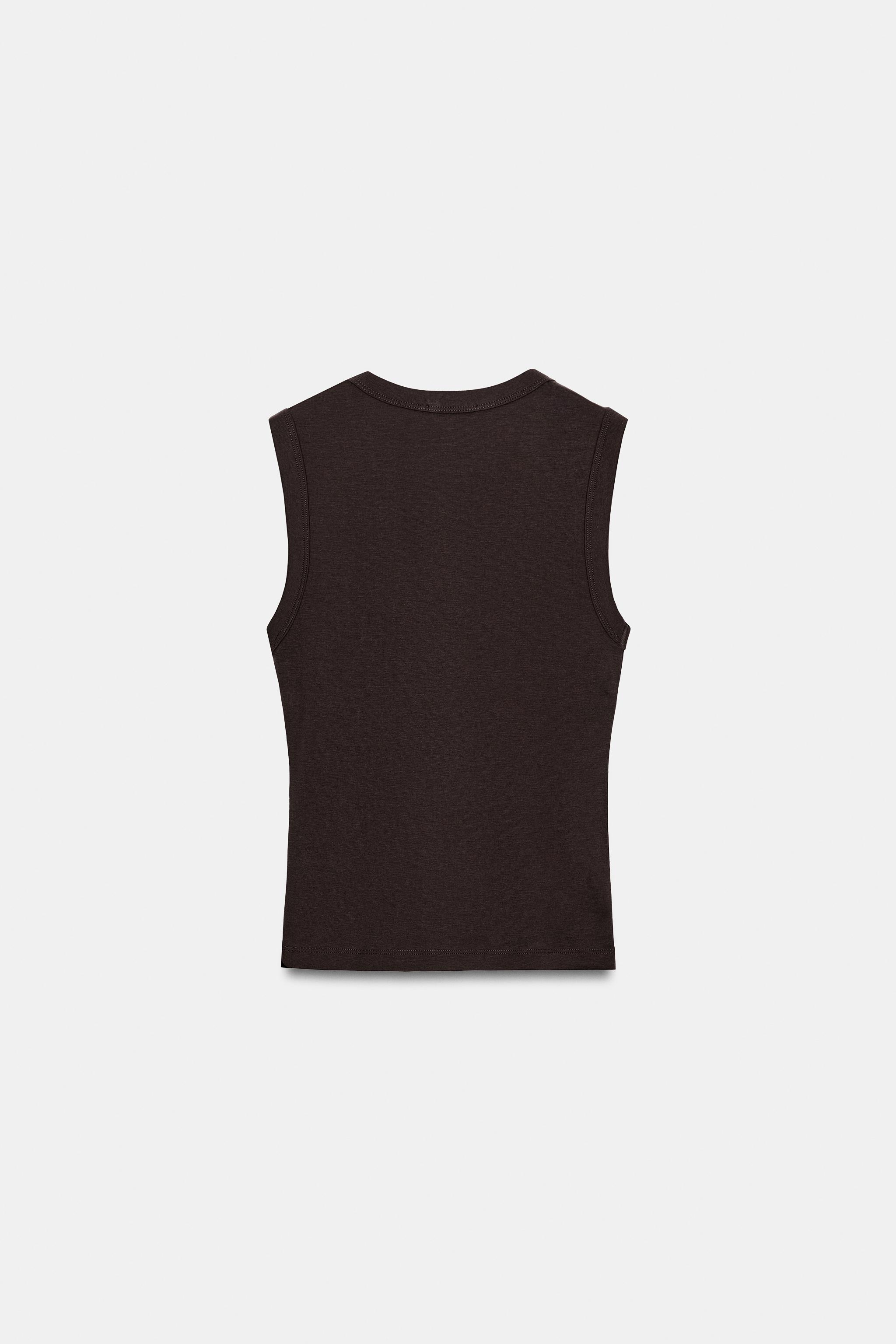 V YAKA PAMUKLU T-SHIRT - Görsel 6