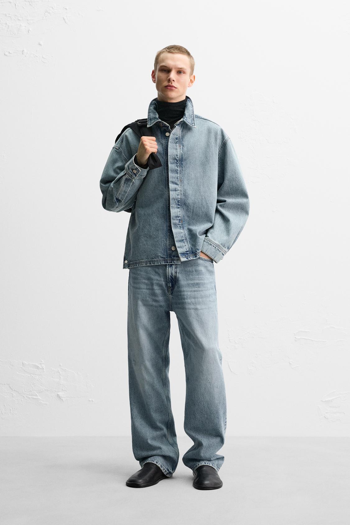ДЖИНСОВАЯ ВЕРХНЯЯ РУБАШКА ZARA ИЗ ЛИМИТИРОВАННОЙ СЕРИИ