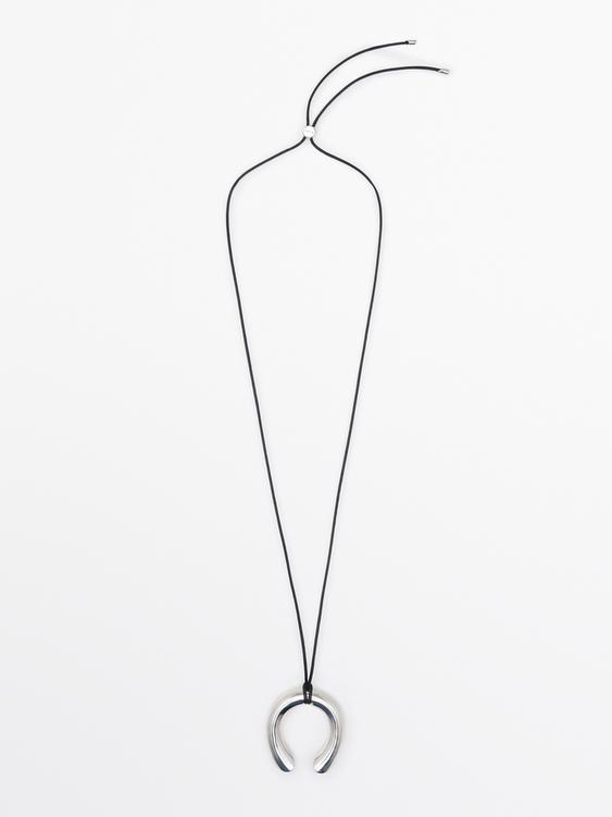 Necklace with horseshoe piece from Zara - $100