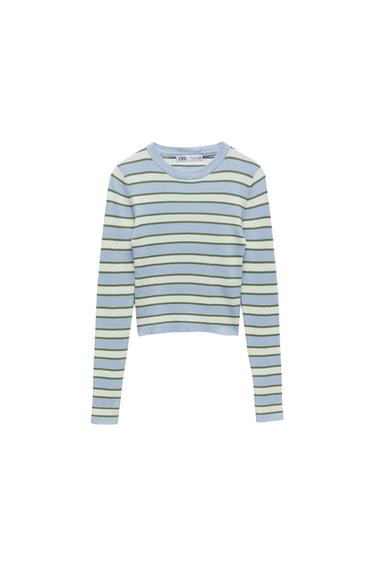 STRIPED KNIT SWEATER
