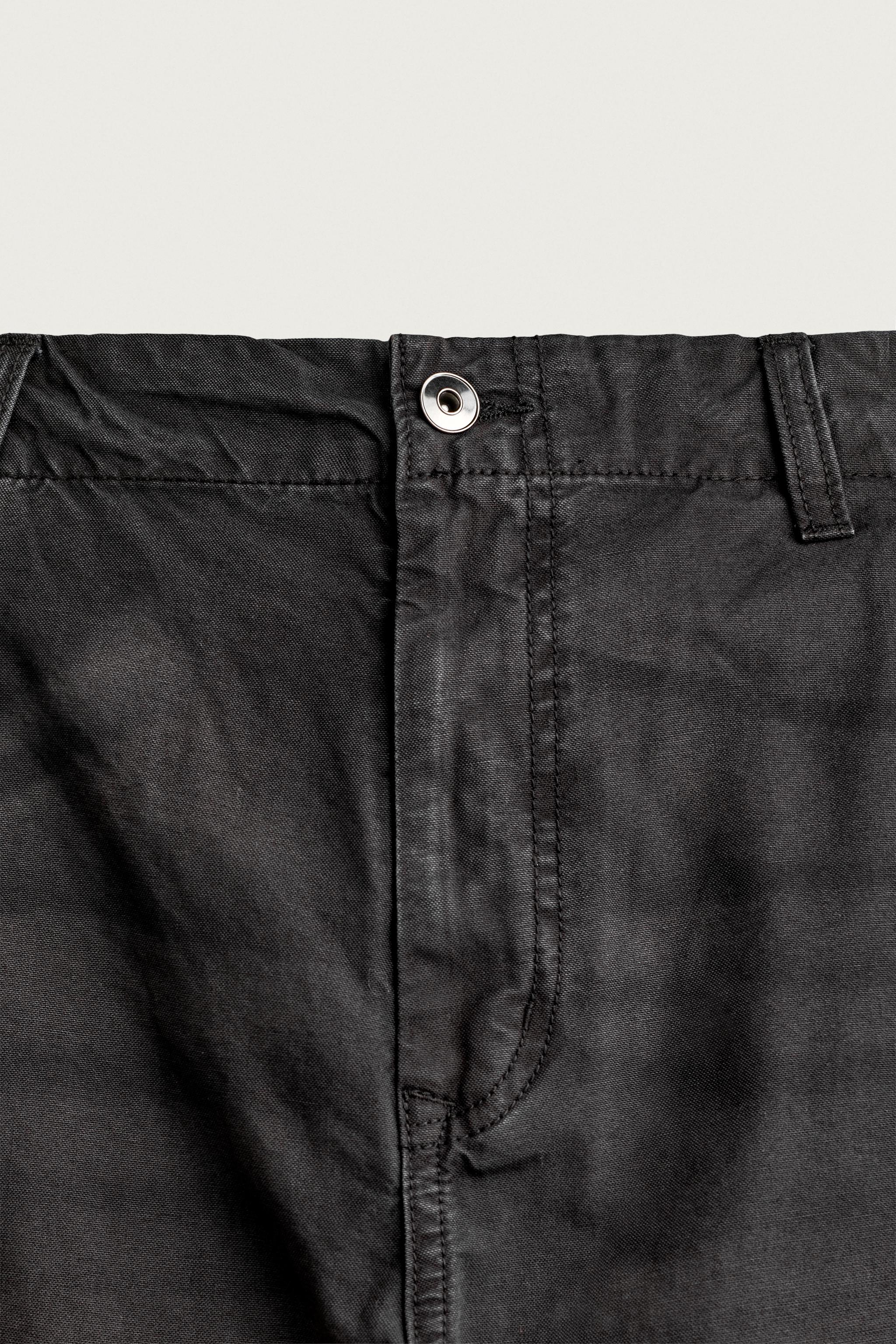 Мужские брюки Zara PAINT SPLATTER CARGO PANTS — фото 9