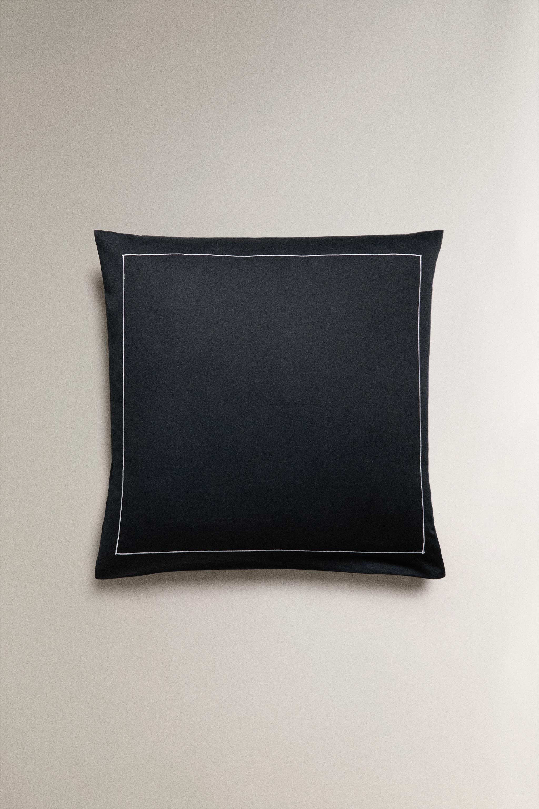 SATEEN PILLOWCASE WITH TRIM (500 THREAD COUNT)