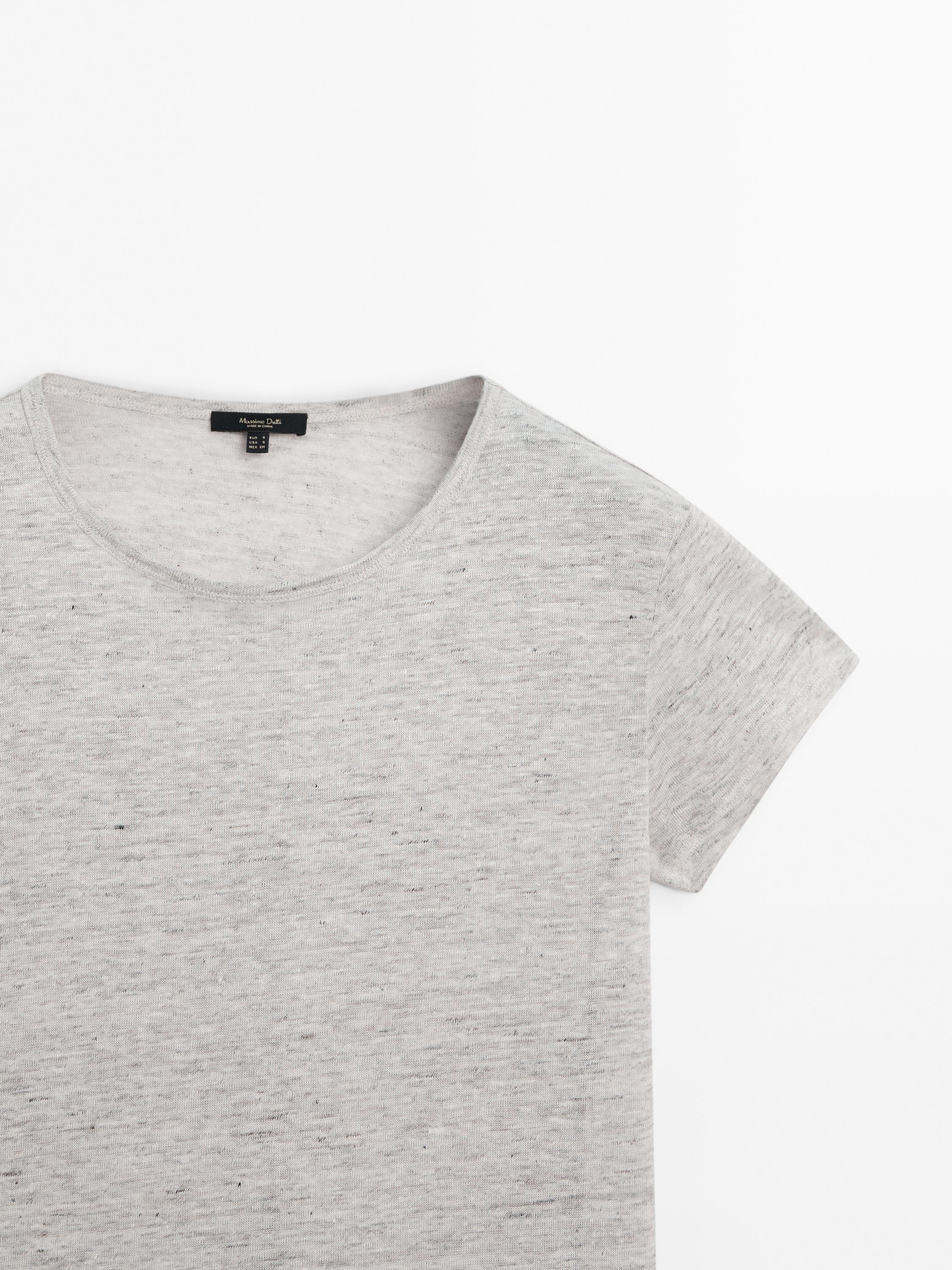 100% linen short sleeve T-shirt