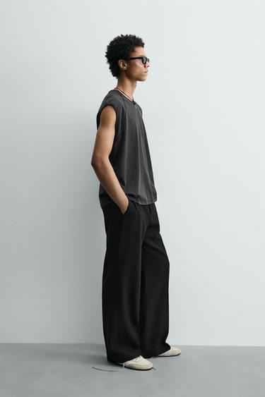 DÉBARDEUR LAVÉ - Anthracite foncé de Zara - Image 3