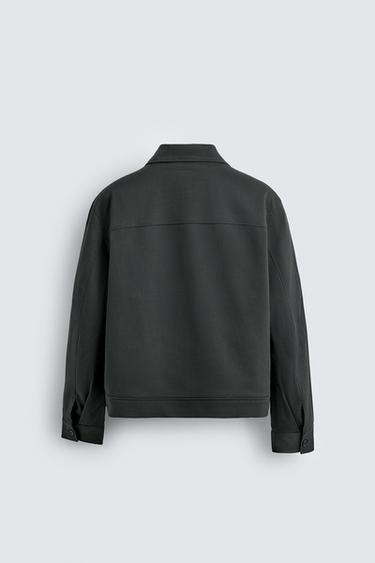 SURCHEMISE REGULAR FIT - Kaki foncé de Zara - Image 7