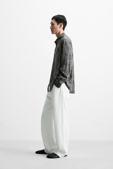ABSTRACT PRINT SHIRT - Grey by Zara - Image 3