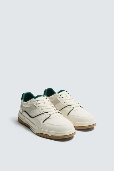 Zara RETRO STYLE SNEAKERS - White
