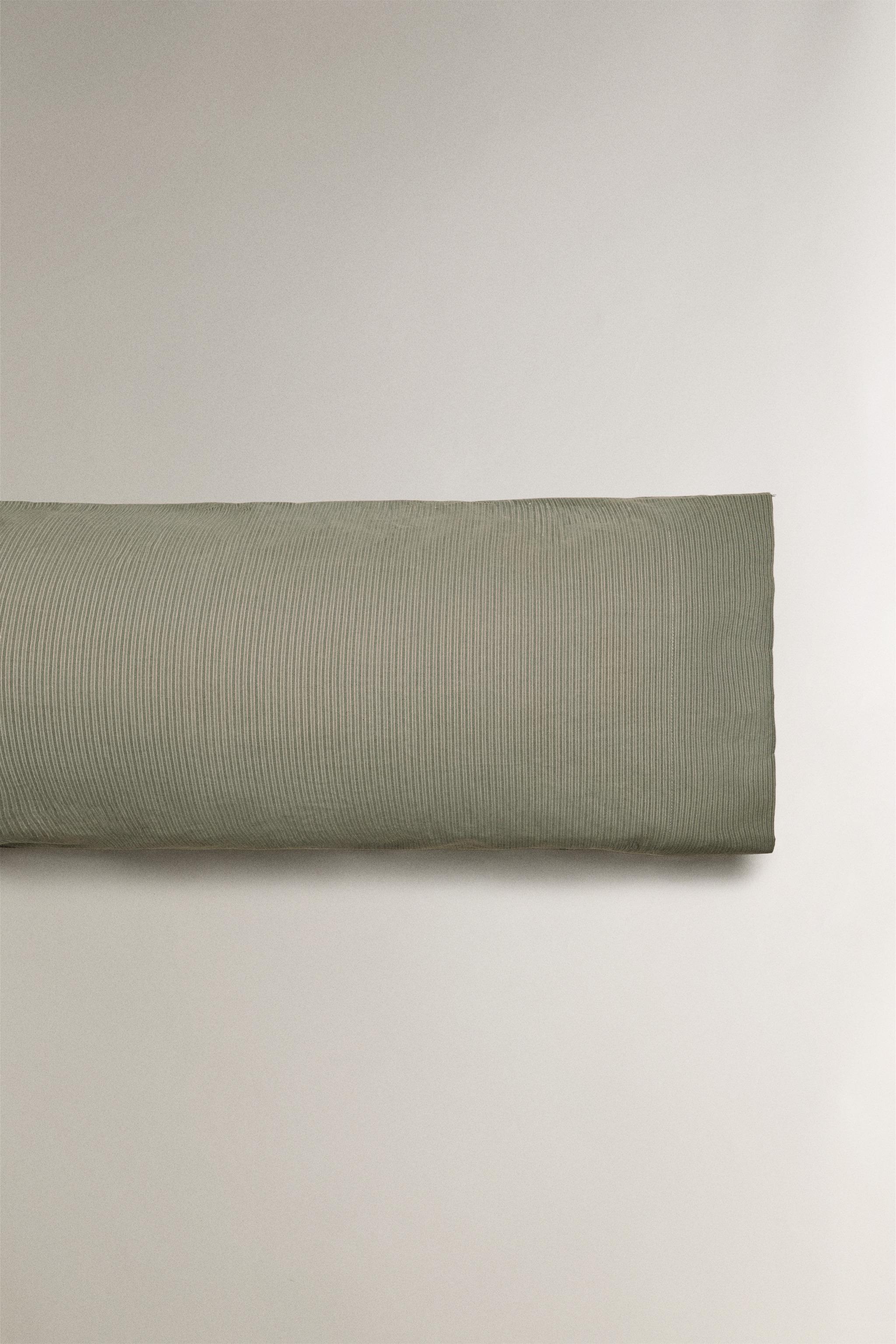 STRIPED COTTON PILLOWCASE