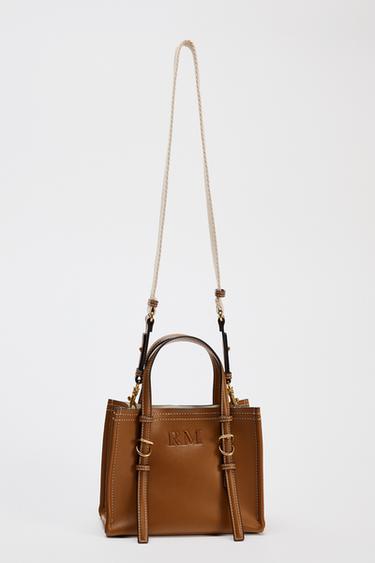 MINI TOTE BAG - Dark tan by Zara - Image 2