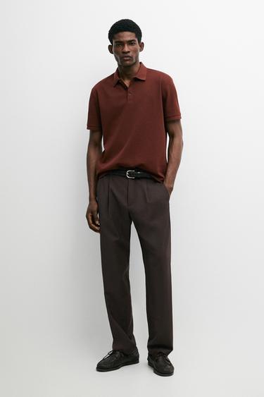 Zara 100% cotton short sleeve polo shirt - 353 - Image 0