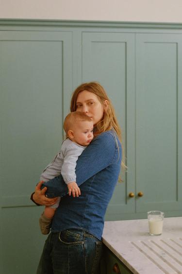 TEXTURED CHECK SHIRT - Sand / Blue by Zara