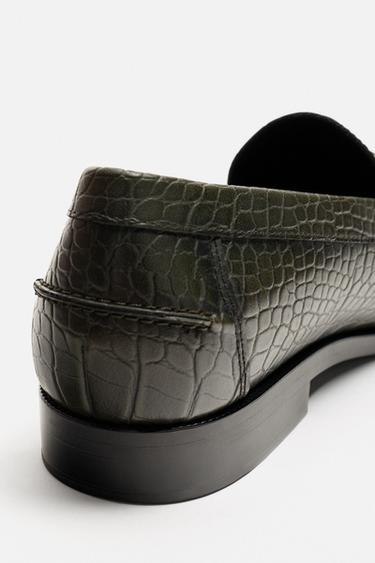 CROCODILE EMBOSSED LOAFER - Green by Zara - Image 2