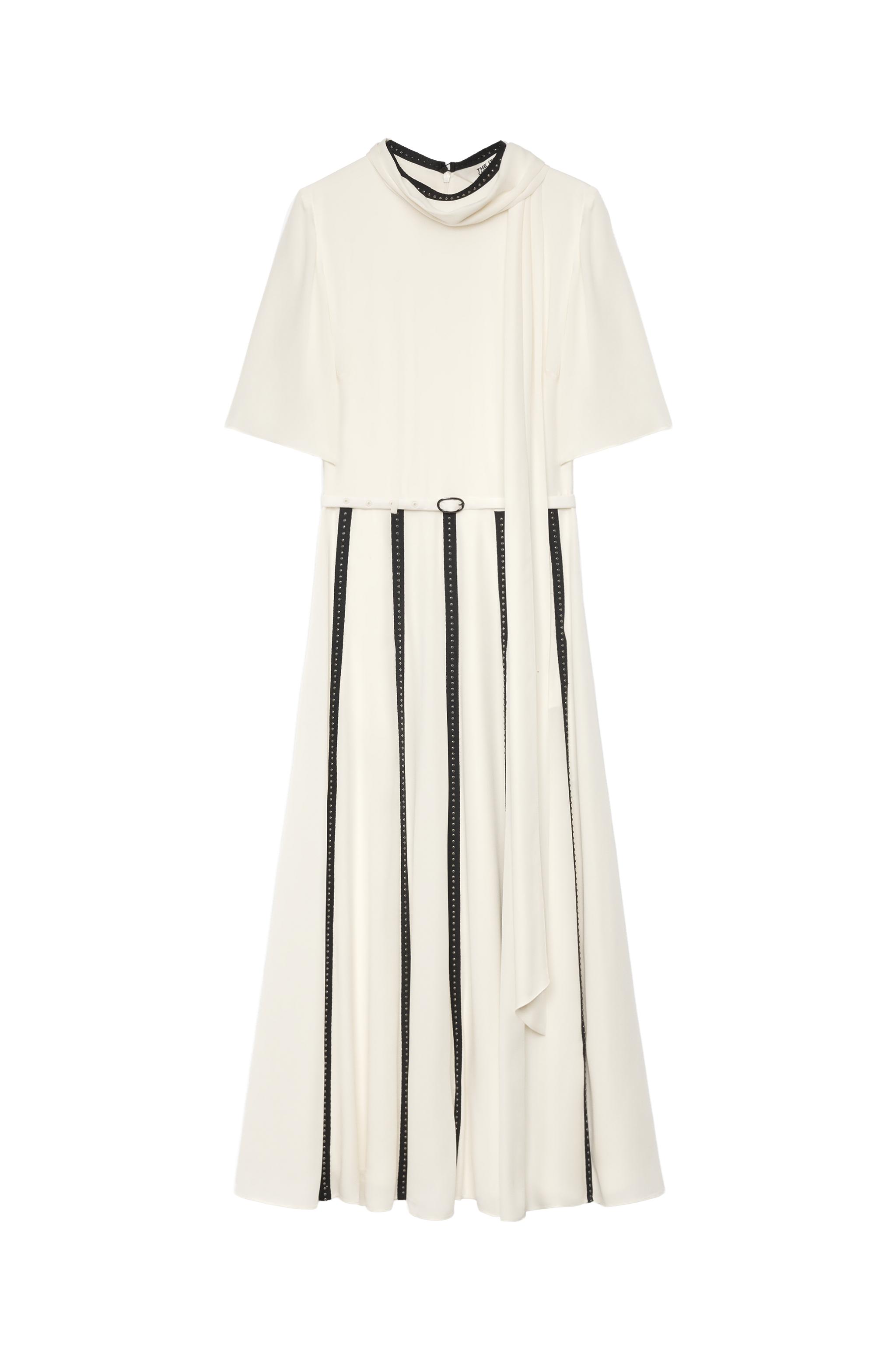 VESTIDO TIRAS CONTRASTE TACHAS - THE ITEM ZARA WOMAN