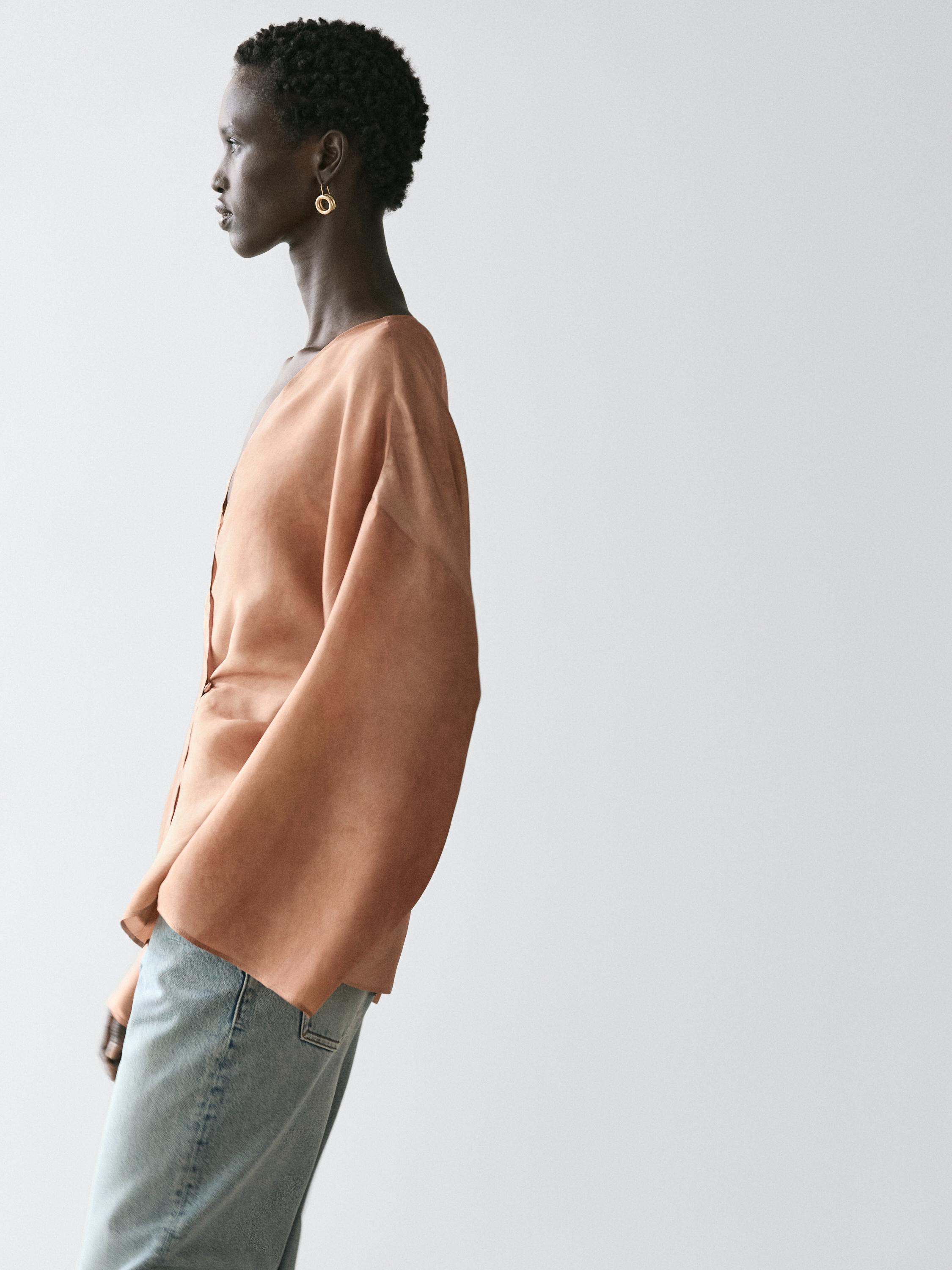Blouse fluide croisée