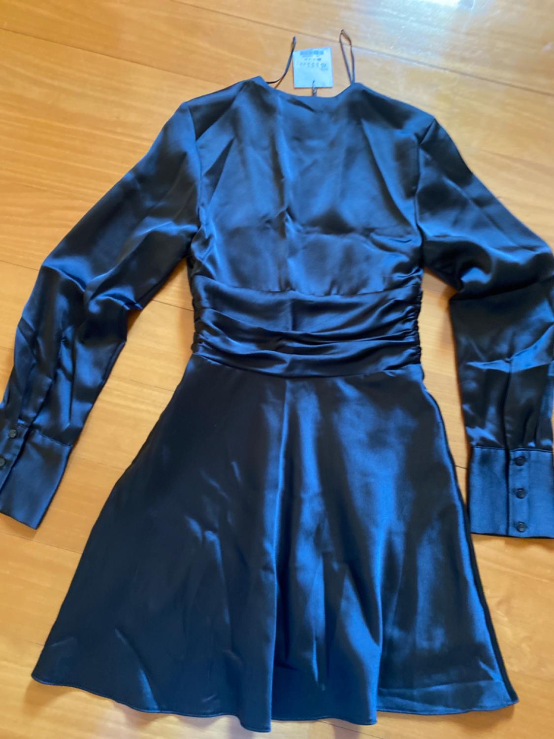 SHORT SATIN DRESS - Image 5