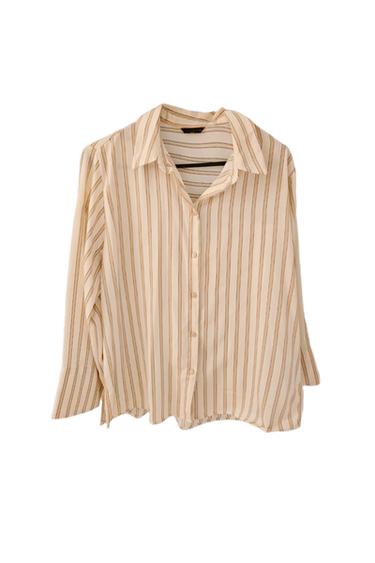 STRIPED SATIN SHIRT