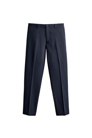 PANTALÓN TRAJE SLIM FIT - Marino de Zara