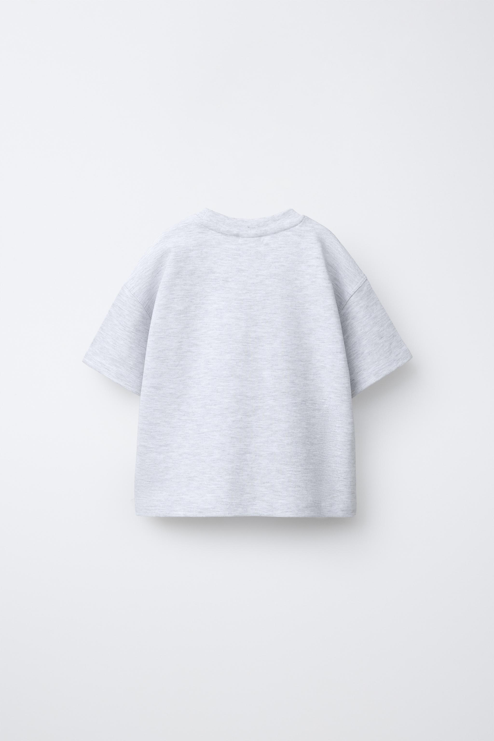 BASIC INTERLOCK T-SHIRT — Gray marl