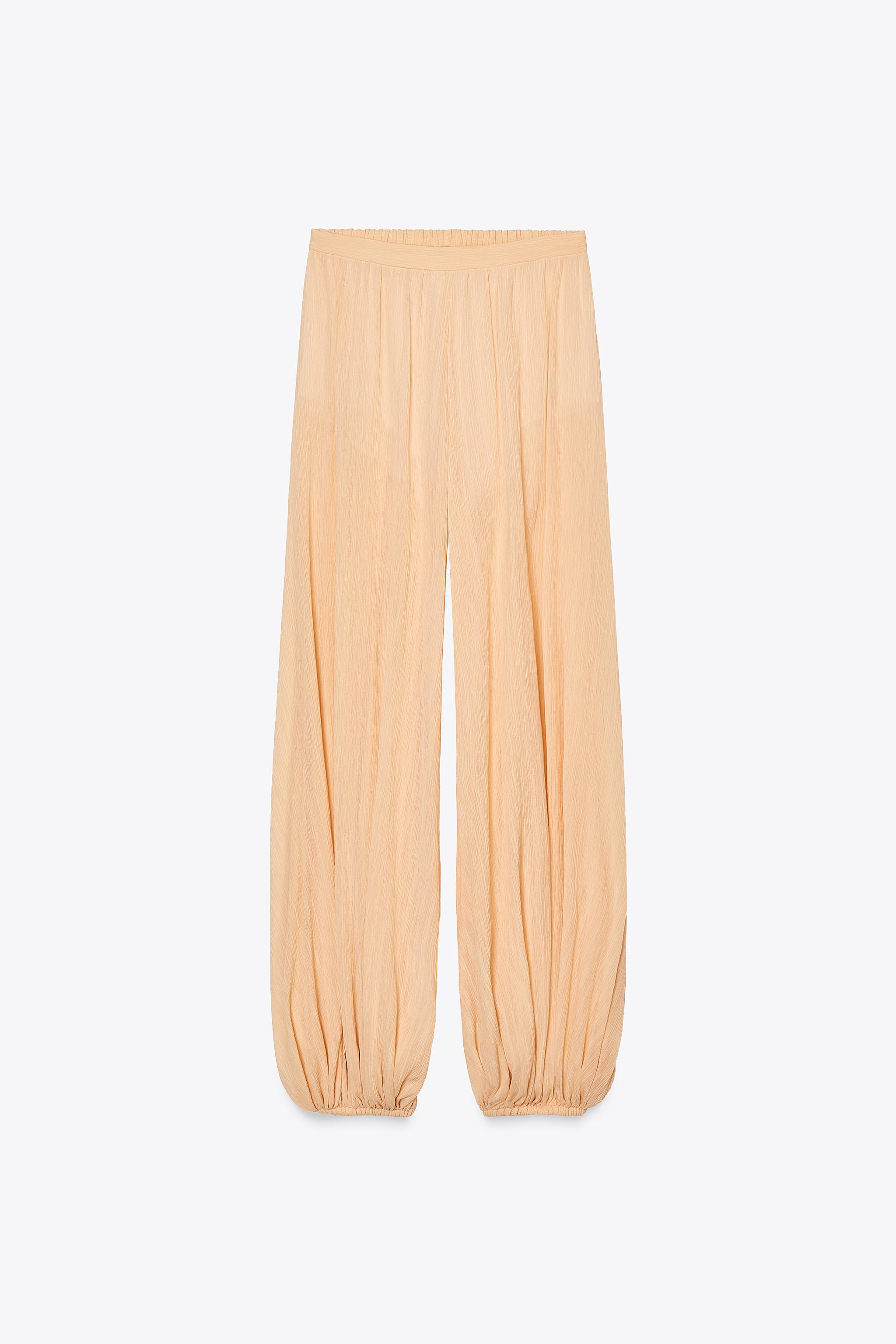 ZW COLLECTION バルーンパンツ - ピーチ | ZARA Japan / 日本