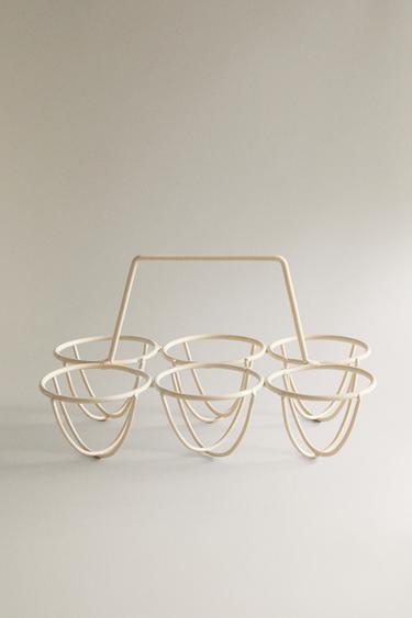 METAL EGG HOLDER - كريمي الخاص بـ Zara - صورة 0
