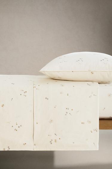 KIDS' PRINTED FLAT SHEET - Oyster-white by Zara - Image 2