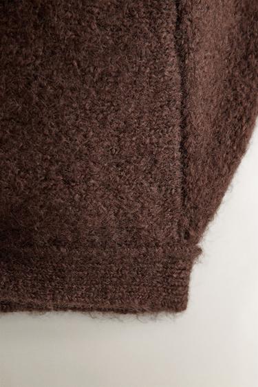 ALPACA BABY BONNET - Chocolate brown by Zara - Image 2