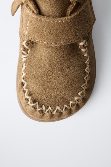 BAREFOOT LEATHER FRINGE BOOTS - Brown by Zara - Image 4