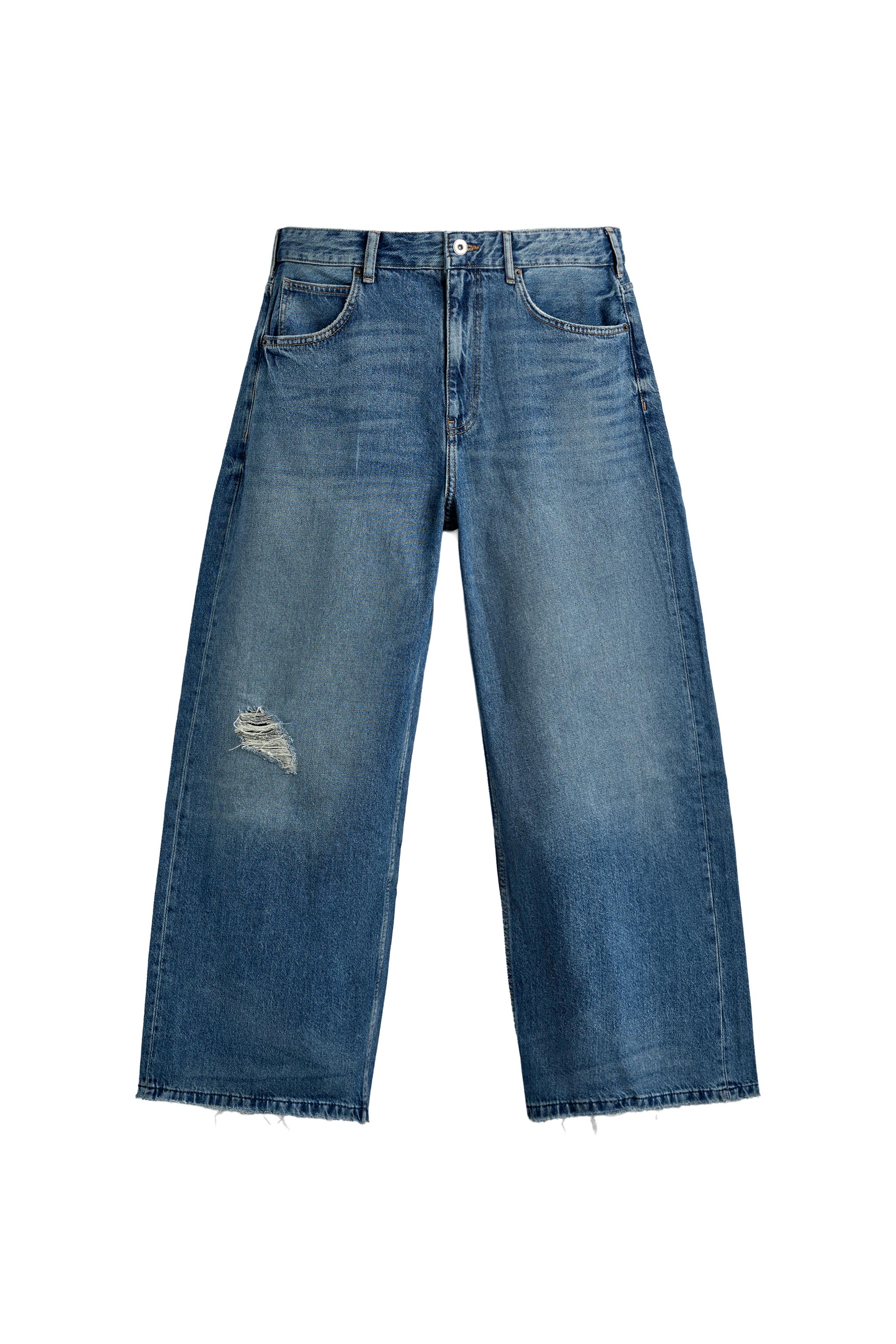 DISTRESSED RELAXED FIT JEAN