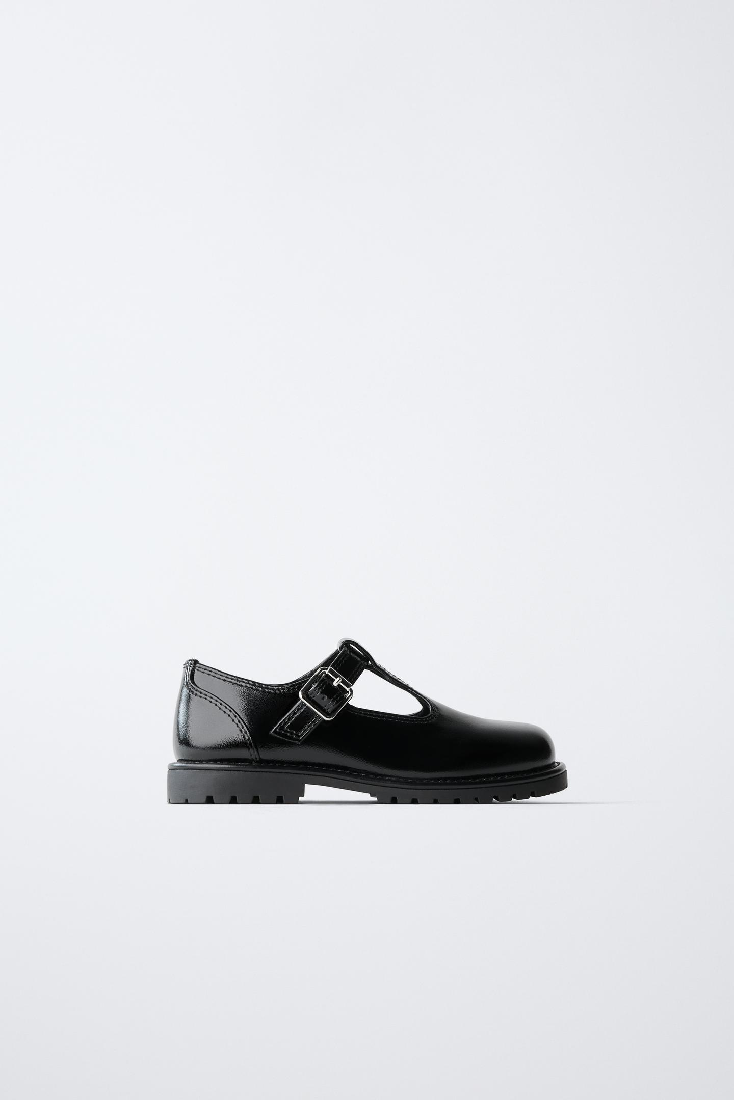 Обувь Zara T-STRAP Shoes для детей, цвет: Чёрный — фото 1