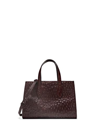 Mini-sac MD ICON en cuir texturé - Marron de Zara