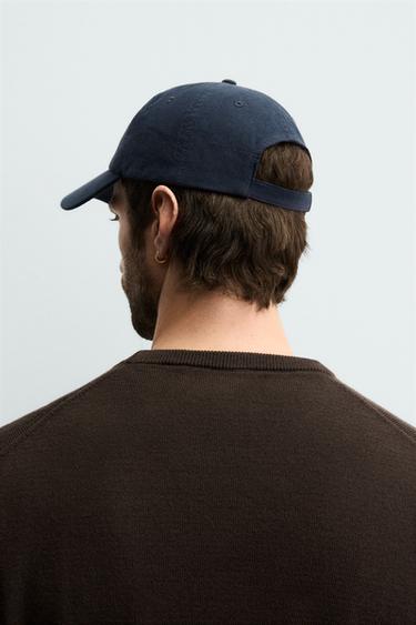 CASQUETTE EN COTON DÉLAVÉ - Bleu marine de Zara - Image 2