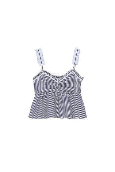 STRIPED TOP WITH THIN STRAPS