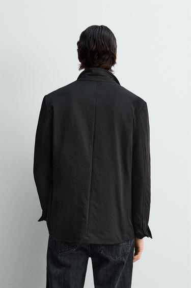TECHNICAL POCKET BLAZER - Black by Zara