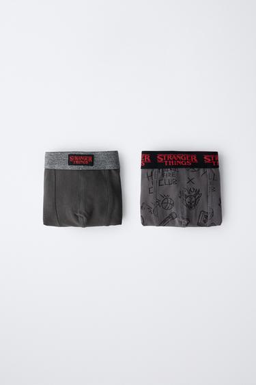 AGES 6-14 / 2-PACK OF STRANGER THINGS ™/ © NETFLIX BOXERS - Anthracite grey by Zara - Image 4