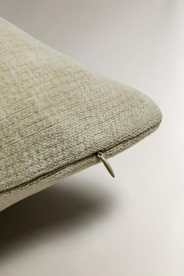 CHENILLE CUSHION COVER - Light green by Zara - Image 3