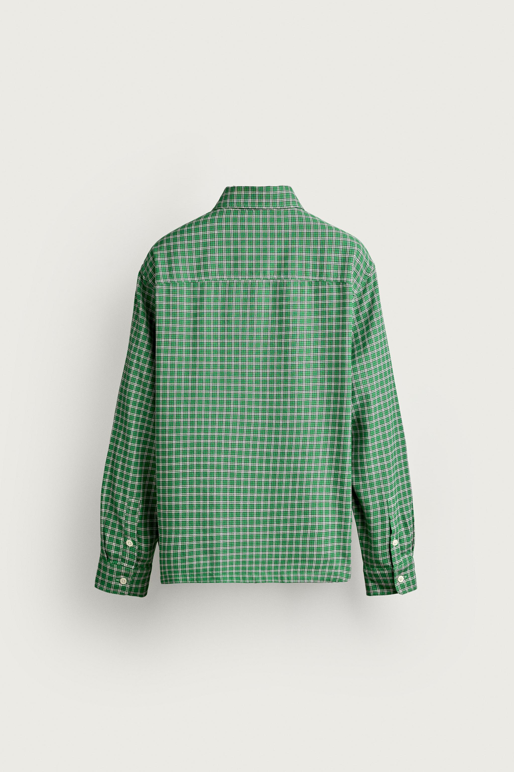 RELAXED FIT PLAID SHIRT