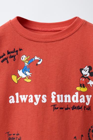 T-SHIRT BRODERIE MICKEY MOUSE AND FRIENDS © DISNEY - Rouge moyen de Zara - Image 2