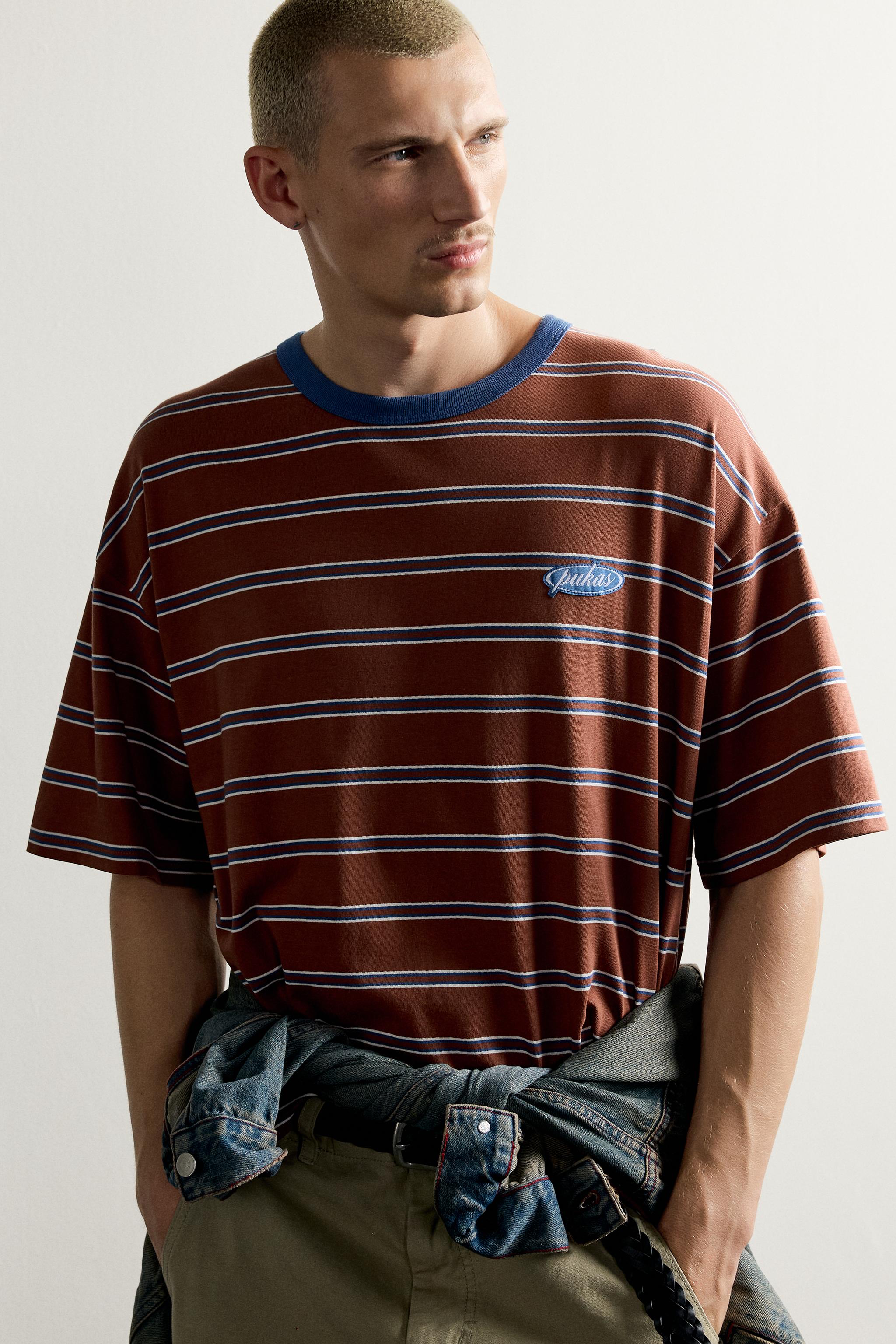 PUKAS SURF X ZARA STRIPED JACQUARD T-SHIRT