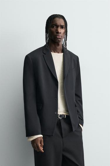 BLAZER კოსტიუმი შალნარევი ქსოვილი - Zara-ს Blue