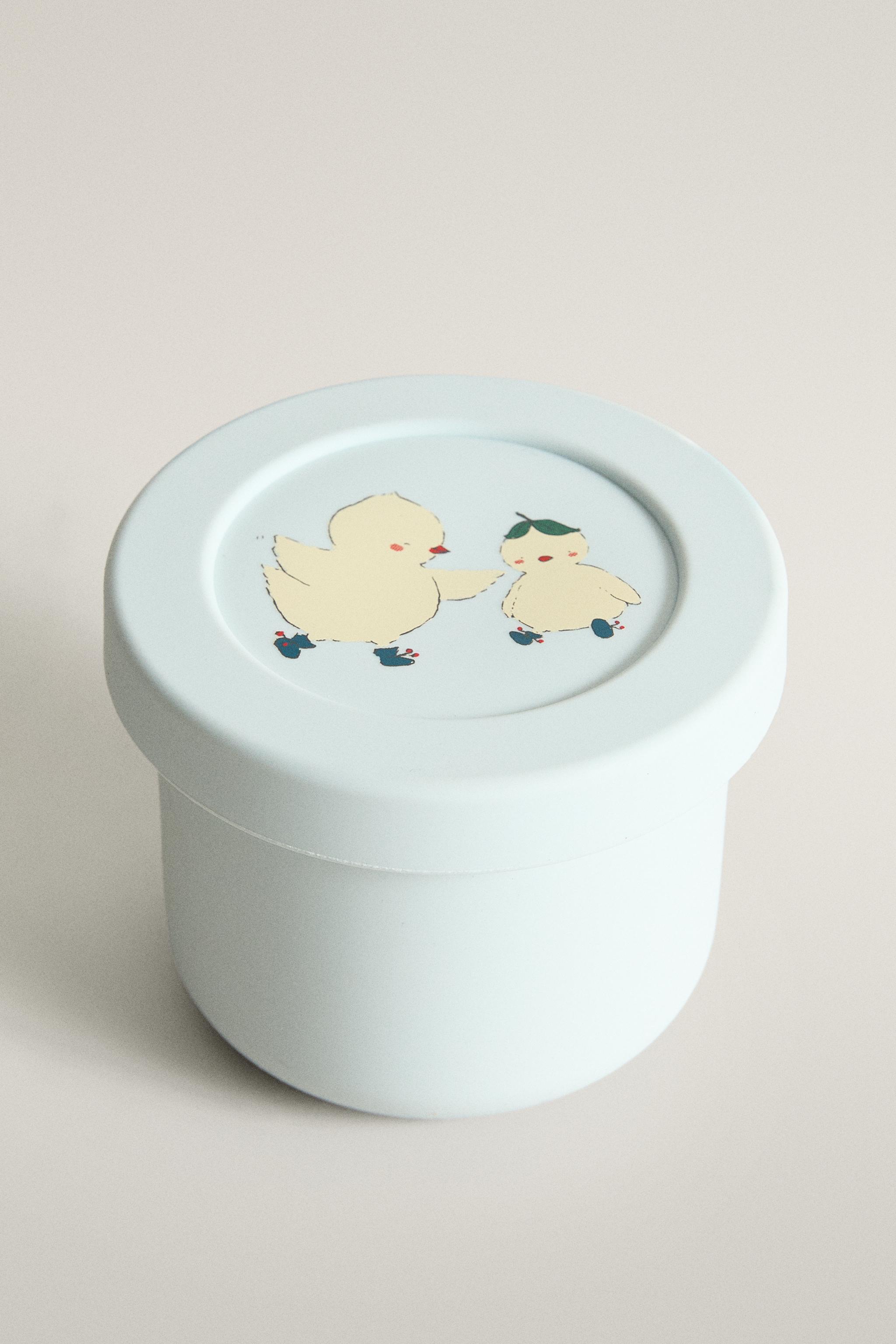 LUNCH BOX ENFANT SILICONE POUSSIN