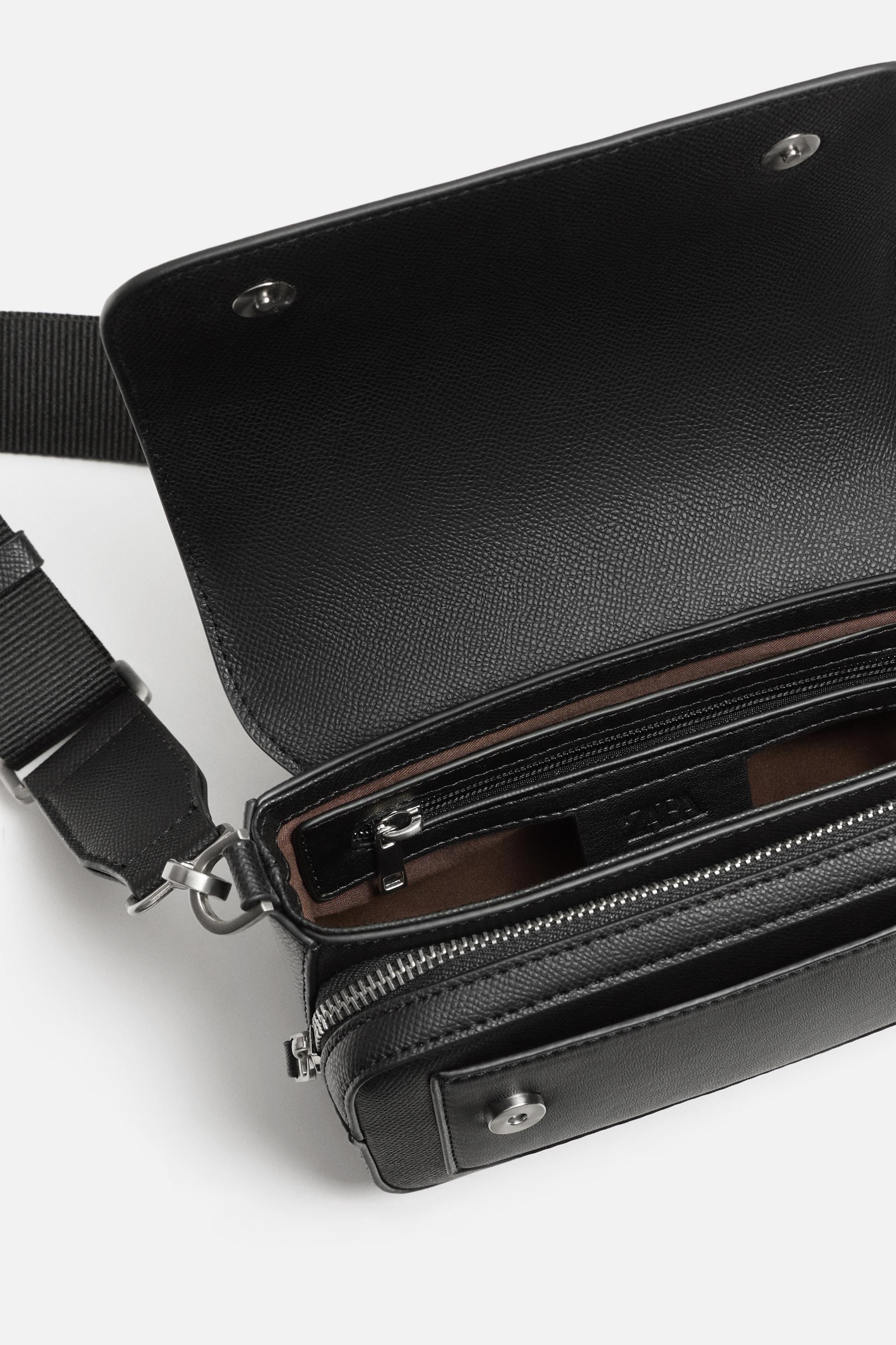 TEXTURED CROSSBODY BAG - Black | ZARA United States